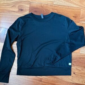 Vuori Dream Knit  Black Long Sleeve Size M
